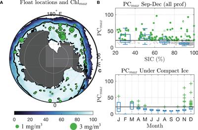 Frontiers | Evidence of phytoplankton blooms under Antarctic sea ice